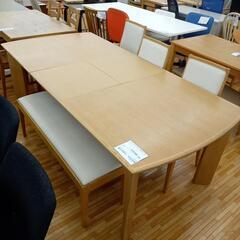 【リユースのサカイ八街店】★ジモティ割あり★ 伸縮式ダイニングテ...