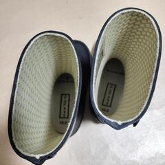 【16cm】レインブーツ　雨靴　レインシューズ　長靴　反射材の画像
