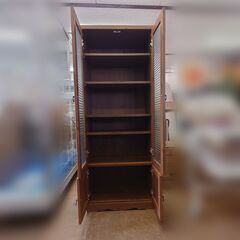 【引き取り限定・中古家具】 佐藤産業 Bistro キャビネット 食器棚 BTC150-60G の画像