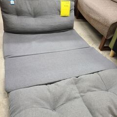 J1131【リユースのサカイ柏店】NITORI　ニトリ　マットレスになるソファ座椅子　キッド　グレー　クリーニング済　の画像