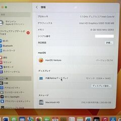 MacBook12　2015　CoreM　8GB　251GB　美品です！の画像