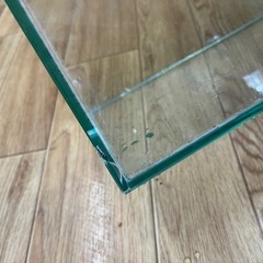 ガラス水槽60×25×20 黒いマット　流木付きの画像