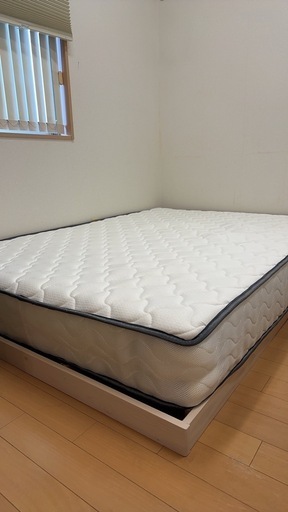 ダブルベットフレーム&コイルマットレス