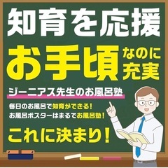 ジーニアス先生のお風呂塾 豪華15枚セット！お風呂ポスター 勉強 ポスターの画像