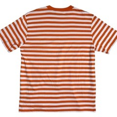 Carhartt カーハート Tシャツ ボーダー オレンジの画像