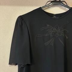 SOIRBENIRソワールベニールブラックフォーマル ワンピース 9号 半袖 喪服の画像