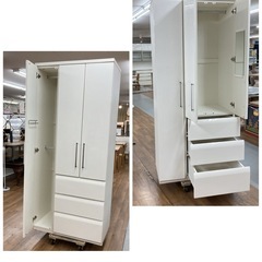 ジモティー限定価格！S380 ⭐ NITORI ニトリ ワードローブ クローゼット WISH2 ウィッシュ2 幅88.4cm USEDの画像