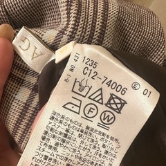 【スカート】AG by aquagirl チェック柄　ポケット両サイドにありの画像