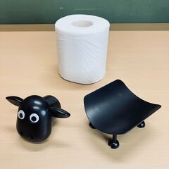 羊のショーンみたいなトイレットペーパーホルダーの画像