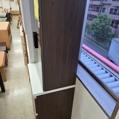 J8534【リユースのサカイ柏店】高橋木工所 食器棚 ティアラ60L クリーニング済の画像