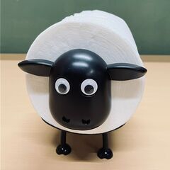 羊のショーンみたいなトイレットペーパーホルダーの画像