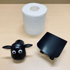 羊のショーンみたいなトイレットペーパーホルダーの画像
