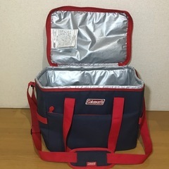 Coleman クーラーバッグ ネイビー/レッド 中型の画像