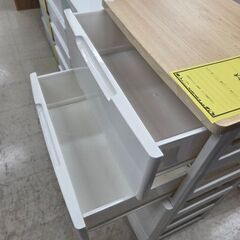 J8536【リユースのサカイ柏店】 5段ウッドトッププラチェスト クリーニング済の画像