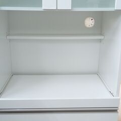 ★リユースのサカイ高崎店★TJ12289 NITORI 食器棚 白 H118×D39.5×W60 クリーニング済みの画像