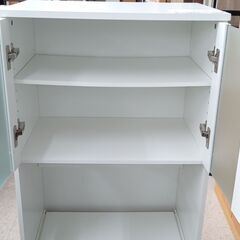 ★リユースのサカイ高崎店★TJ12289 NITORI 食器棚 白 H118×D39.5×W60 クリーニング済みの画像