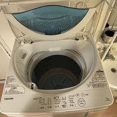 TOSHIBA 5キロ　洗濯機　洗濯ラックの画像