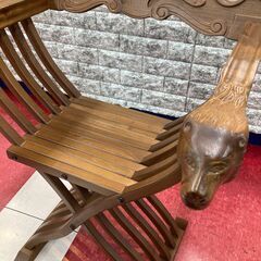 【ご来店限定】　折りたたみチェアー　サヴォナローラチェア　【トレファク秦野店】の画像