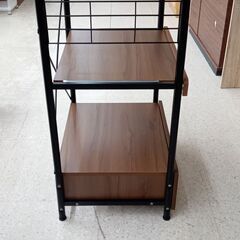 ★リユースのサカイ高崎店★TJ12293  レンジラック ブラウン H100×D47×W60 クリーニング済みの画像