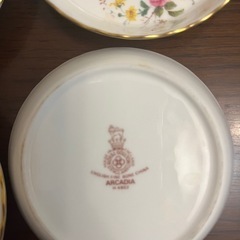 アルカディア　花柄小皿×4の画像
