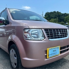 H25年式 三菱 ekワゴン 走行64000キロ★総額6.8万円★車検付き 機関良好！ナビ ワンセグTV ETC バックカメラ エアコンバッチリ！左側傷凹みありのため激安出品です！の画像