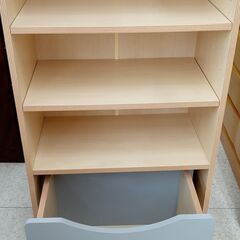 ★リユースのサカイ高崎店★TJ12296 アイリスオーヤマ 収納棚 ナチュラル H120×D35×W59.5 クリーニング済みの画像