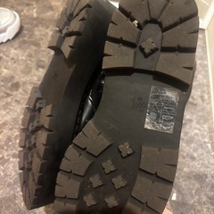 レースアップブーツ 編み上げブラックの画像