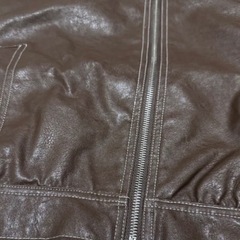 【未使用】GRL グレイル襟2way ステッチダブルジップレザーブルゾンの画像