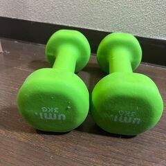 【0円】Umi.(ウミ) ダンベル 3kg 2個セット　アレーの画像