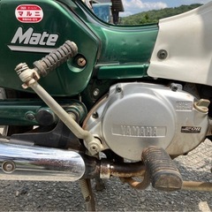 ［当時物/低走行］YAMAHA Mate50 メイト50 ヤマハ 原付バイク I-1690 BB-UA04J スーパーカブ  の画像