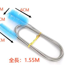 🧰【新品未使用】堅塁金物 パイプクリーナー 10M 排水口 詰まり解消 トイレ 洗面所 浴室 キッチン 4本爪グラバー付き 排水管ブラシ付き 家庭用 業務用 ドレンスネーク ワイヤー 回転式 排水管 清掃 排水溝 つまり掃除 配管 掃除ツールの画像