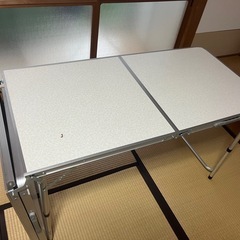 MERMONT アウトドアテーブル ローテーブルテーブル ワイドタイプ 高さ3段階調整 の画像
