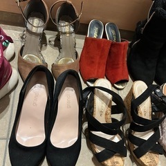 レディースサンダルパンプス　ヒール9足　　の画像