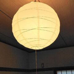 【7月末まで】和紙カバーの照明(ニトリ)【取りに来られる方限定】の画像