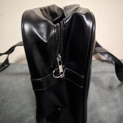 スクールバッグ 黒 合皮の画像
