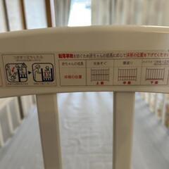ホワイト　カトージベビーベッドの画像