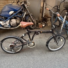 20インチ　折りたたみ自転車　6速　サスペンション付の画像