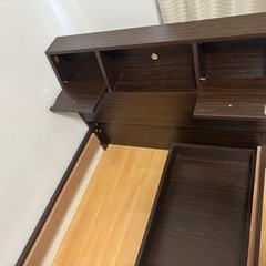 シングルベッド　ベッドフレーム　⚠︎部品不足ありの画像