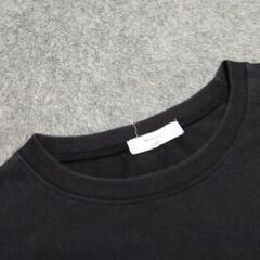 【Samansa Mos2】ビッグＴシャツ  黒無地の画像