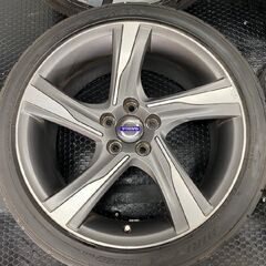 【DUNLOP DZ102 235/40R18】夏タイヤ【VOLVO 純正ホイール 18インチ 8J5HPCD108+55】23年製 バリ溝 Rデザイン S40/V60/S60/V70等　(STB006)の画像