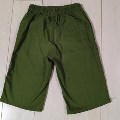 【美品】150cm ハーフパンツ カーキ色 の画像
