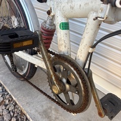 【折りたたみ自転車】6段変速／サスペンション付き／引き取り希望の画像