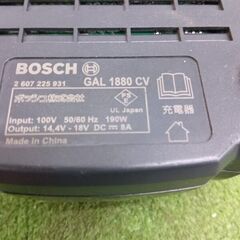 ボッシュ GAL1880CV 充電器【野田愛宕店】【店頭取引限定】【中古】管理番号：ITSP0R6FP0QIの画像