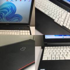 🍀【超美品】ノートパソコン【富士通】 コア5・8世代搭載 「Win11・最新Office2024」管理No1の画像