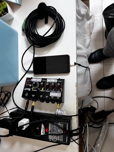 音量ミキサーと携帯