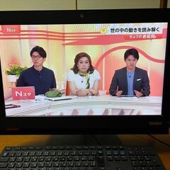 【美品】ディスクトップパソコン【レノボ】 ６世代搭載 Win11Windows 11 pro LENOVO/液晶一体型パソコン/第6世代Intel/無線Wifi/WEBカメラ/ Microsoft Officeの画像