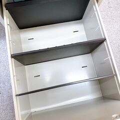 ★プラス RY-T147 両袖デスク ホワイト 事務机 オフィスデスク パソコンデスク 袖机 引き出し 収納 配線口の画像
