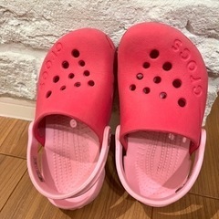 crocs（クロックス）　サンダル　c8（15.5cm）　ピンクの画像