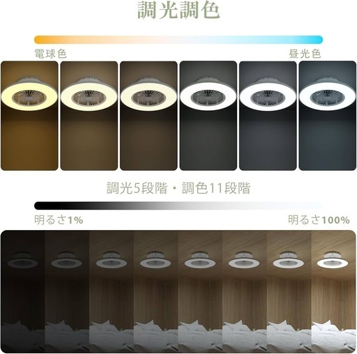 新品 シーリングファンライト 10畳 ファン付き LEDシーリングライト