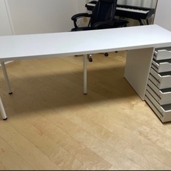 IKEAデスクフルセット200cmの画像